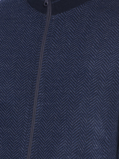 Navy Blue Checked Jacket-Men Jackets-Crimsoune Club