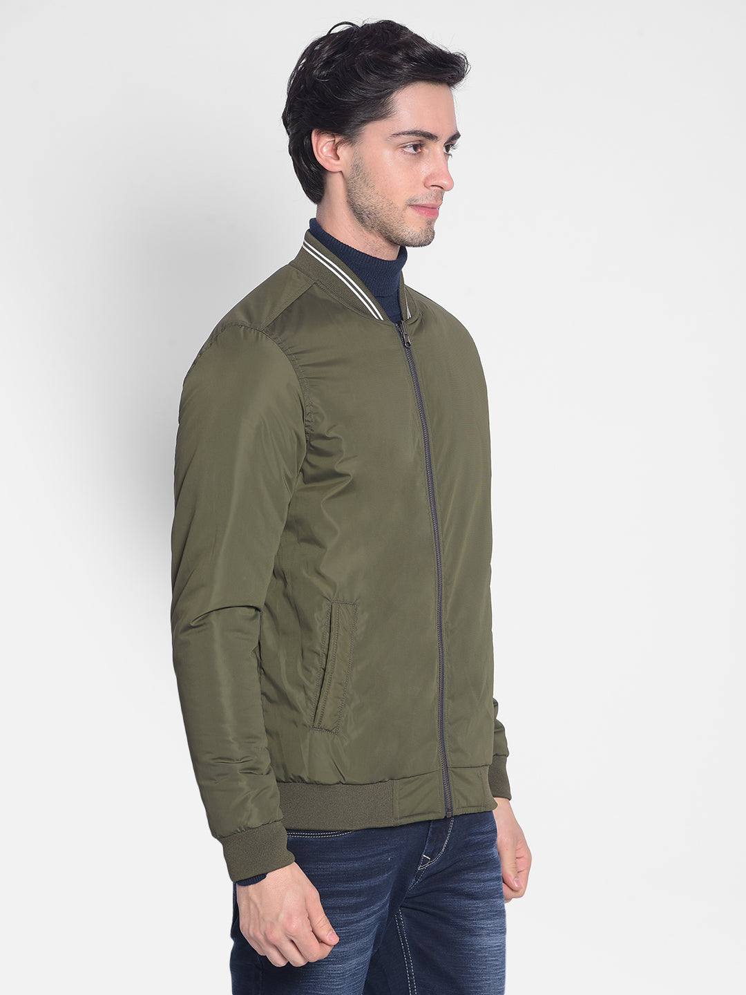 Olive Reversible Jacket-Men Jackets-Crimsoune Club