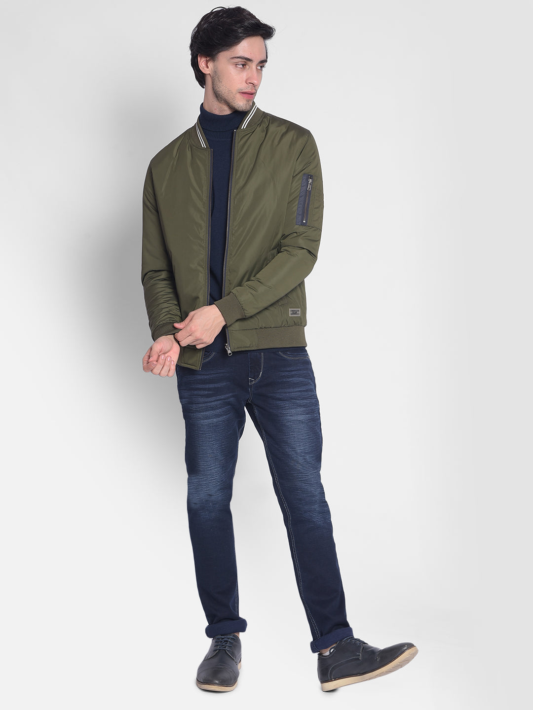 Olive Reversible Jacket-Men Jackets-Crimsoune Club