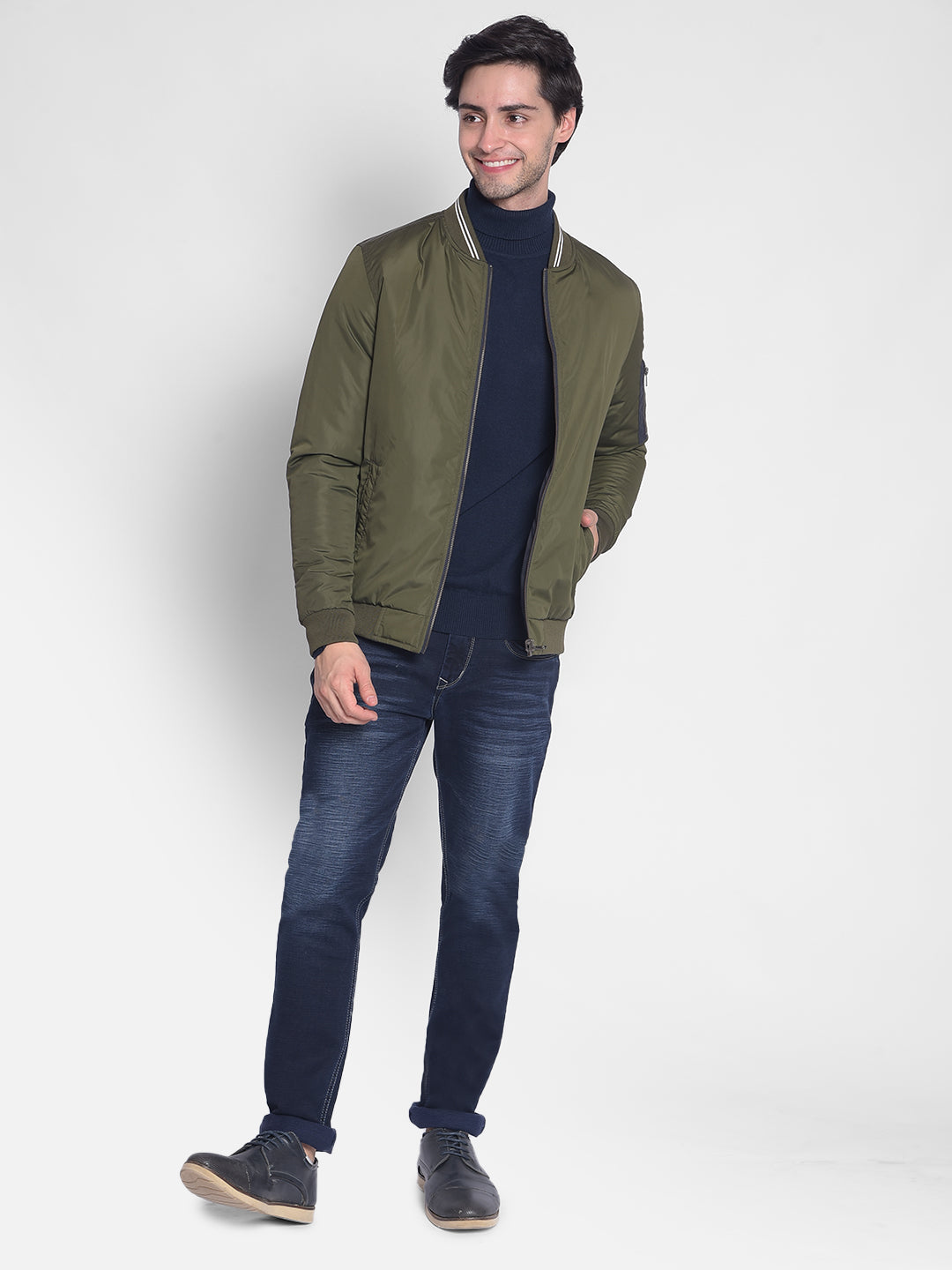 Olive Reversible Jacket-Men Jackets-Crimsoune Club