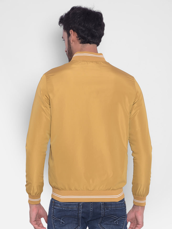 Yellow Bomber Jacket-Men Jackets-Crimsoune Club