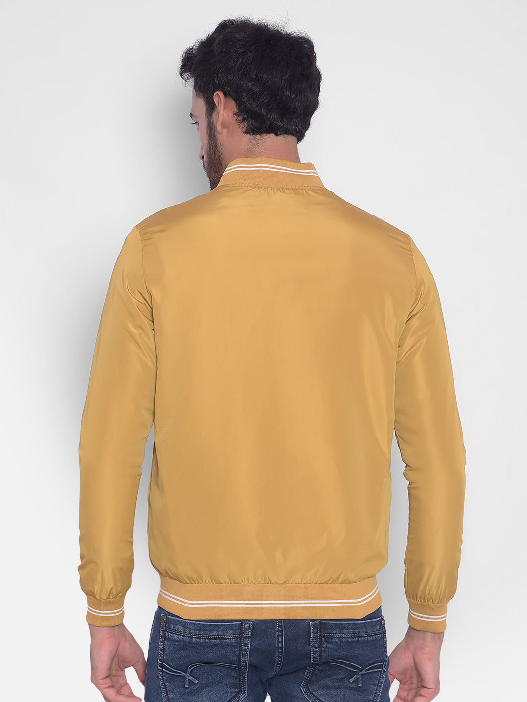 Yellow Bomber Jacket-Men Jackets-Crimsoune Club