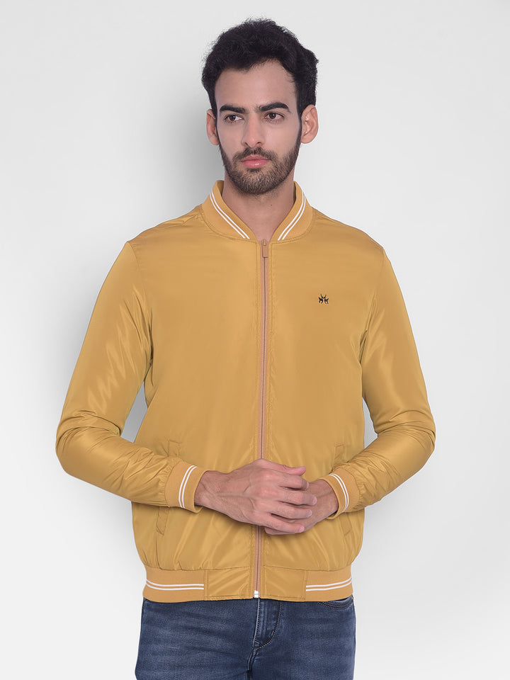 Yellow Bomber Jacket-Men Jackets-Crimsoune Club