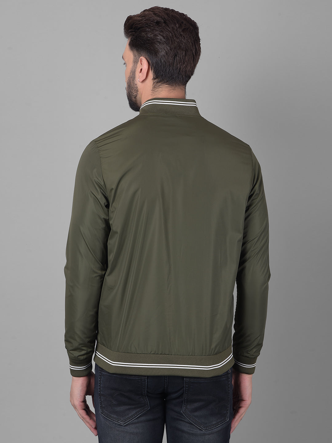 Olive Bomber Jacket-Men Jackets-Crimsoune Club