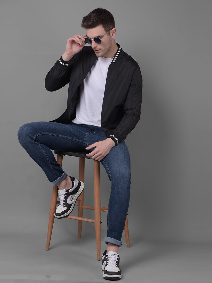 Black Jacket-Men Jackets-Crimsoune Club