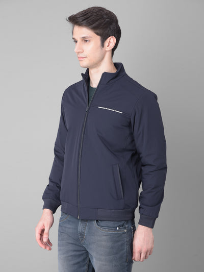 Navy Blue Sporty Jacket-Men Jackets-Crimsoune Club