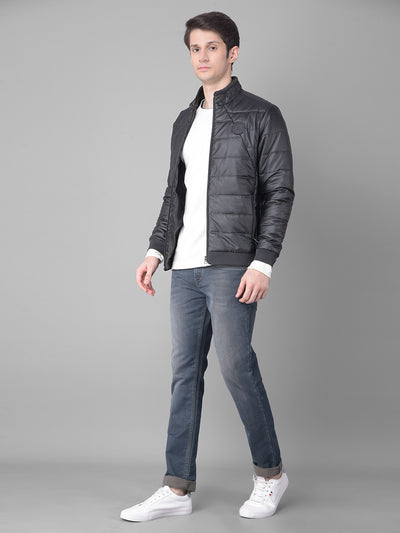 Black Leather Jacket-Men Jackets-Crimsoune Club