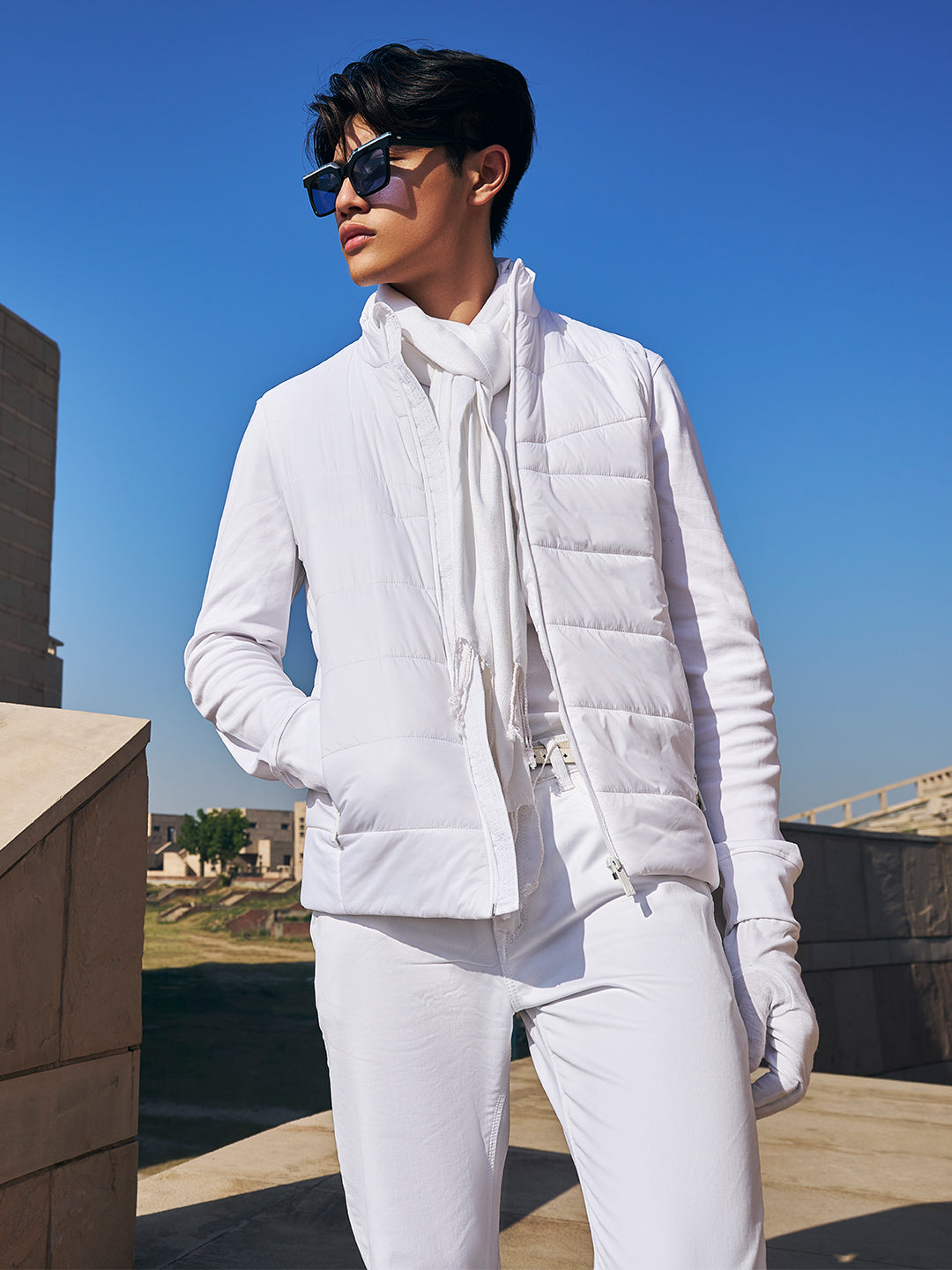 White Bomber Jacket-Men Jackets-Crimsoune Club