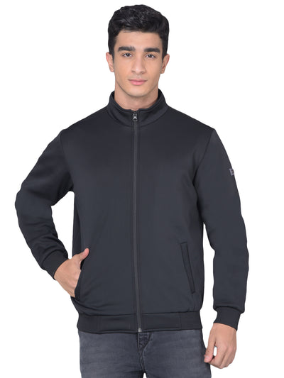 Black Bomber Jacket-Men Jackets-Crimsoune Club