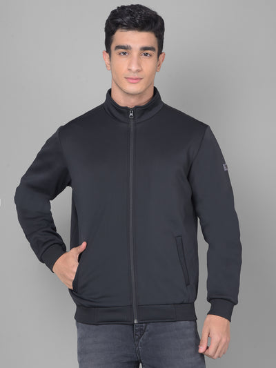 Black Bomber Jacket-Men Jackets-Crimsoune Club