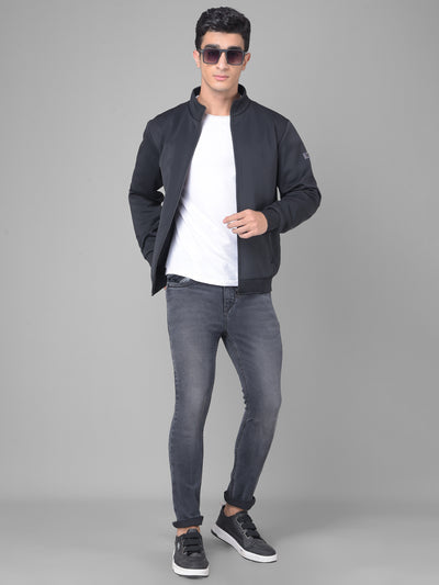 Black Bomber Jacket-Men Jackets-Crimsoune Club