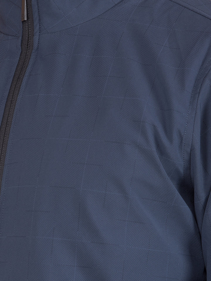 Navy Blue Bomber Jacket-Men Jackets-Crimsoune Club