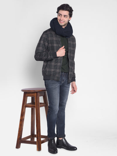 Black Checked Jacket-Men Jackets-Crimsoune Club