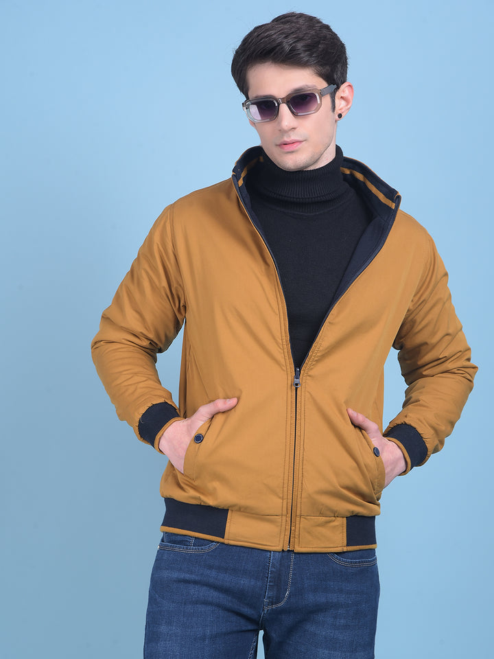 Mustard Reversible Jacket-Men Jackets-Crimsoune Club