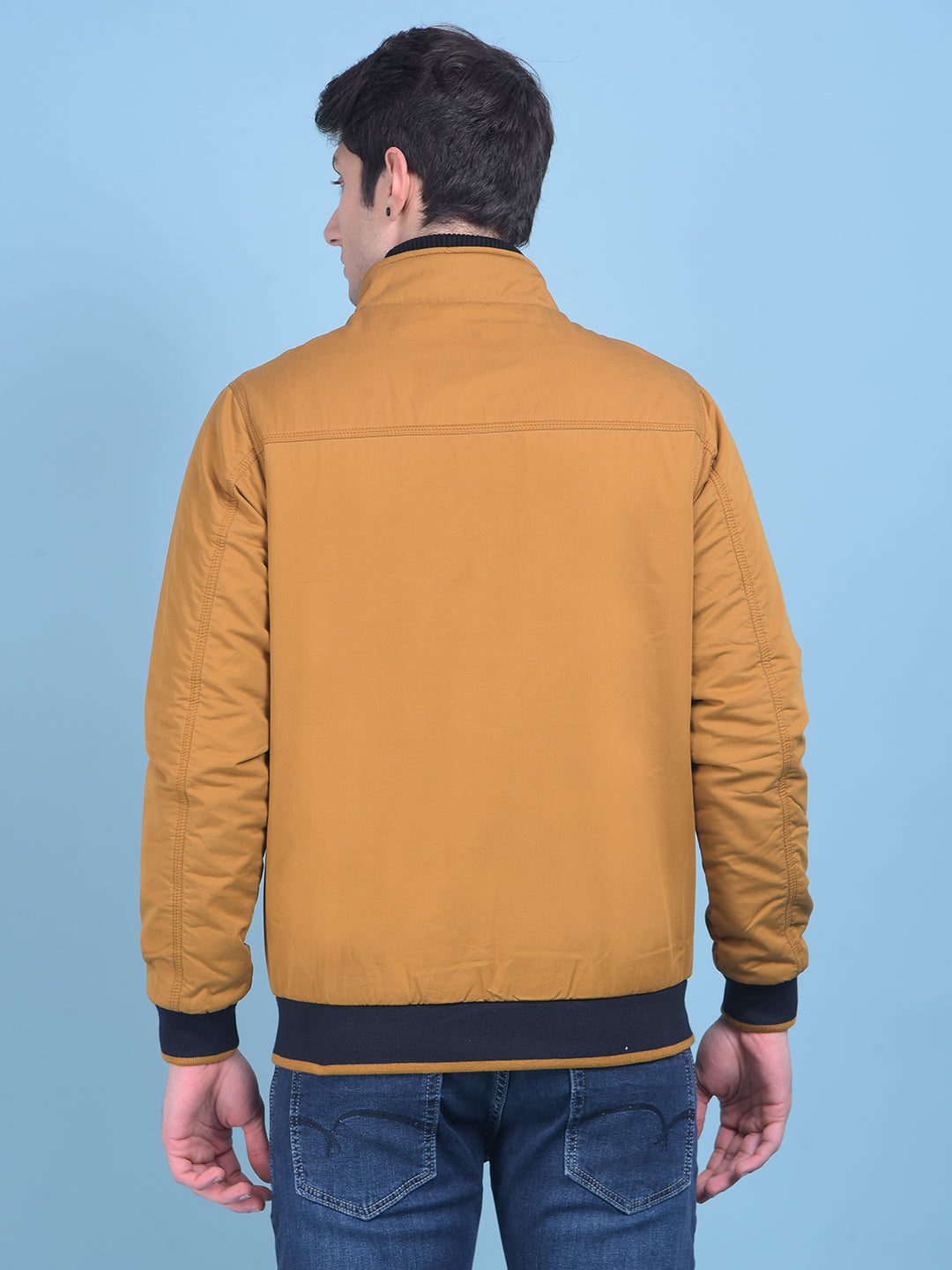 Mustard Reversible Jacket-Men Jackets-Crimsoune Club