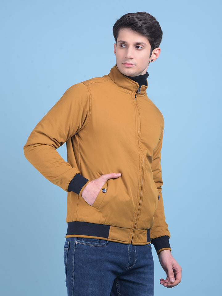 Mustard Reversible Jacket-Men Jackets-Crimsoune Club