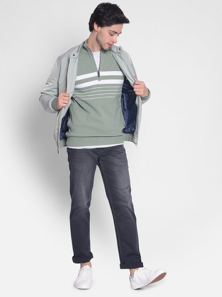 Green Puffer Jacket-Men Jackets-Crimsoune Club