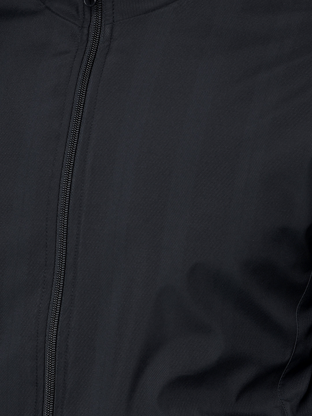 Black Vertical Stripes Bomber Reversible Jacket-Men Jackets-Crimsoune Club