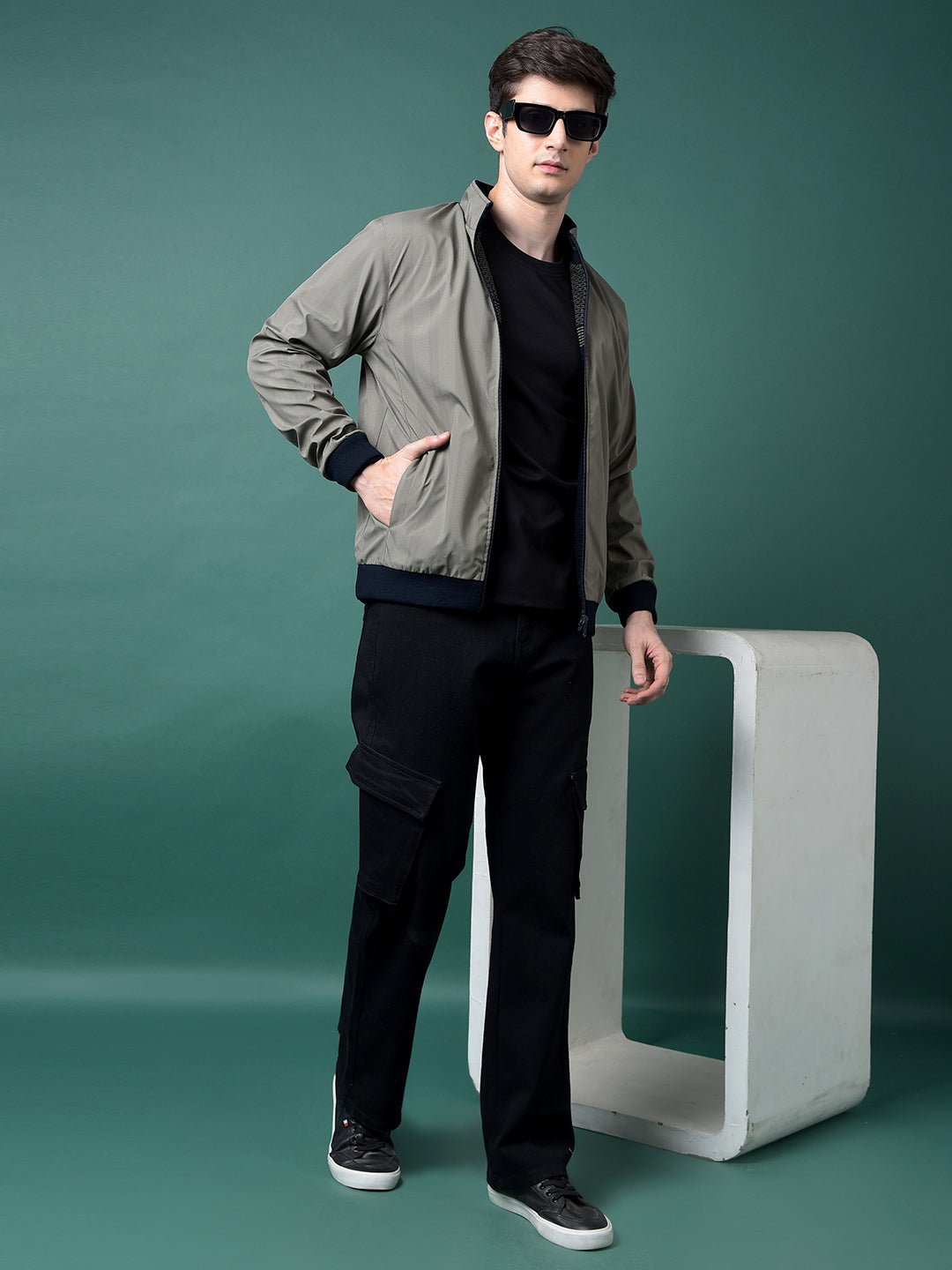 Green Reversible Jacket-Men Jackets-Crimsoune Club