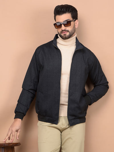 Black Bomber Jacket-Men Jackets-Crimsoune Club