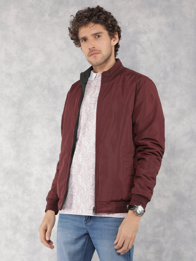 Vivid Wine Jacket-Men Jackets-Crimsoune Club