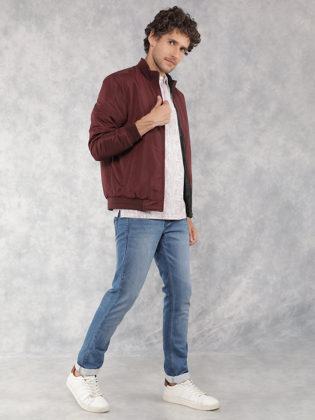 Vivid Wine Jacket-Men Jackets-Crimsoune Club