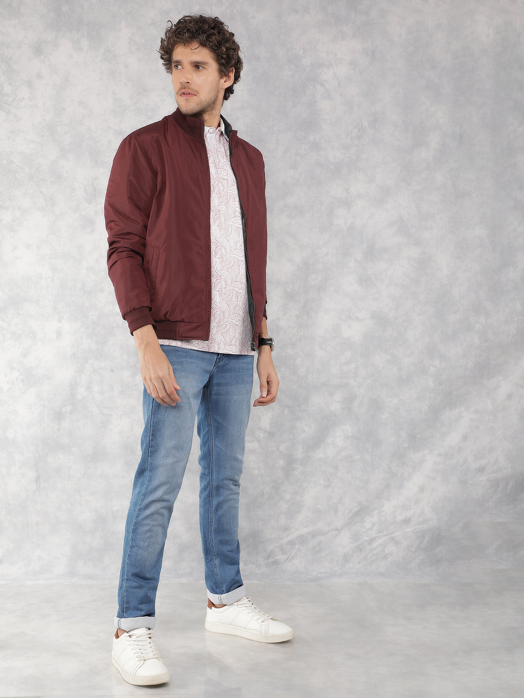 Vivid Wine Jacket-Men Jackets-Crimsoune Club