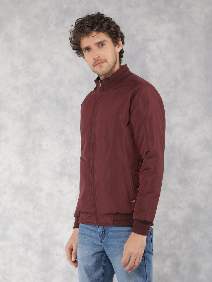 Vivid Wine Jacket-Men Jackets-Crimsoune Club