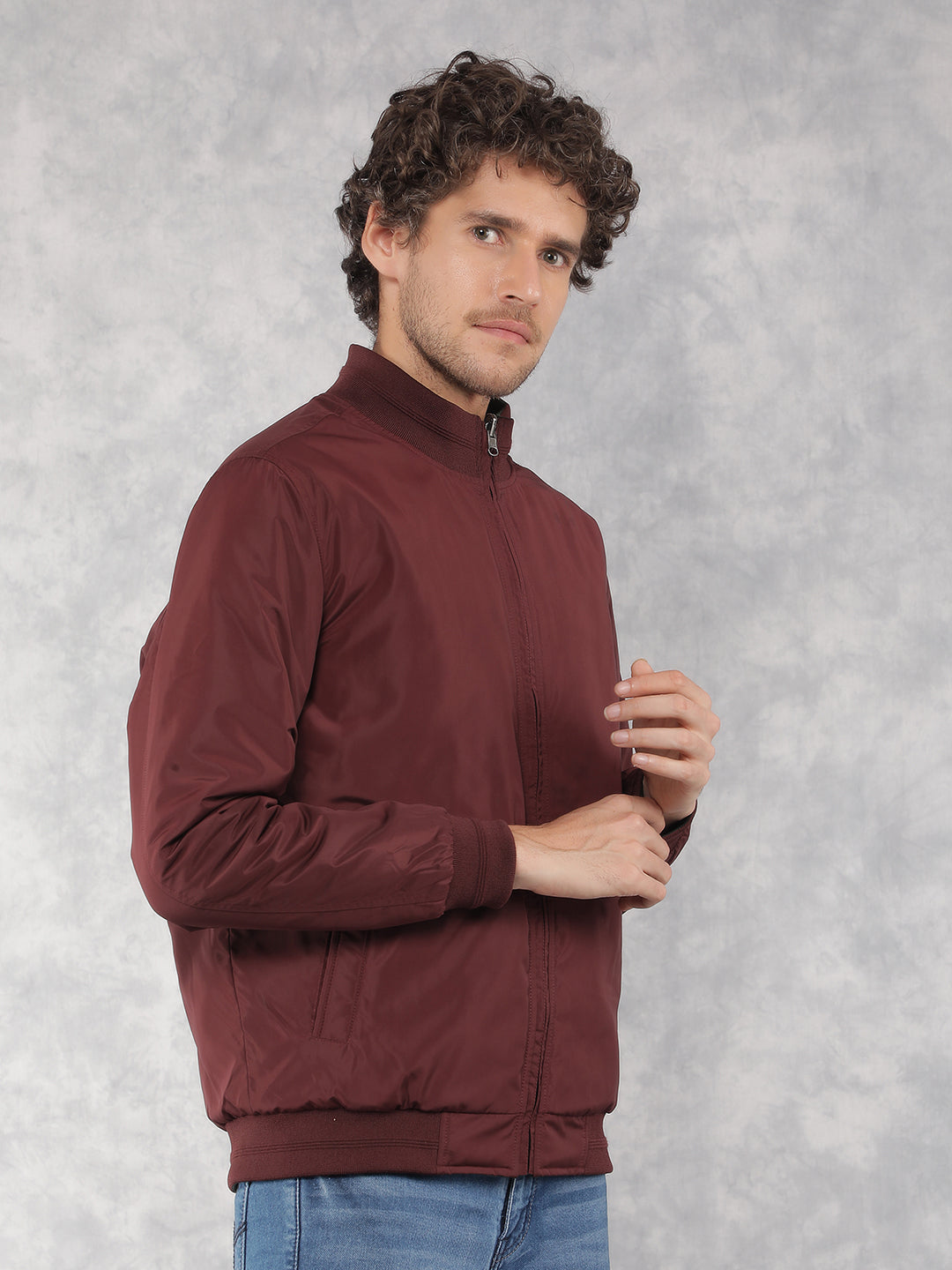 Vivid Wine Jacket-Men Jackets-Crimsoune Club