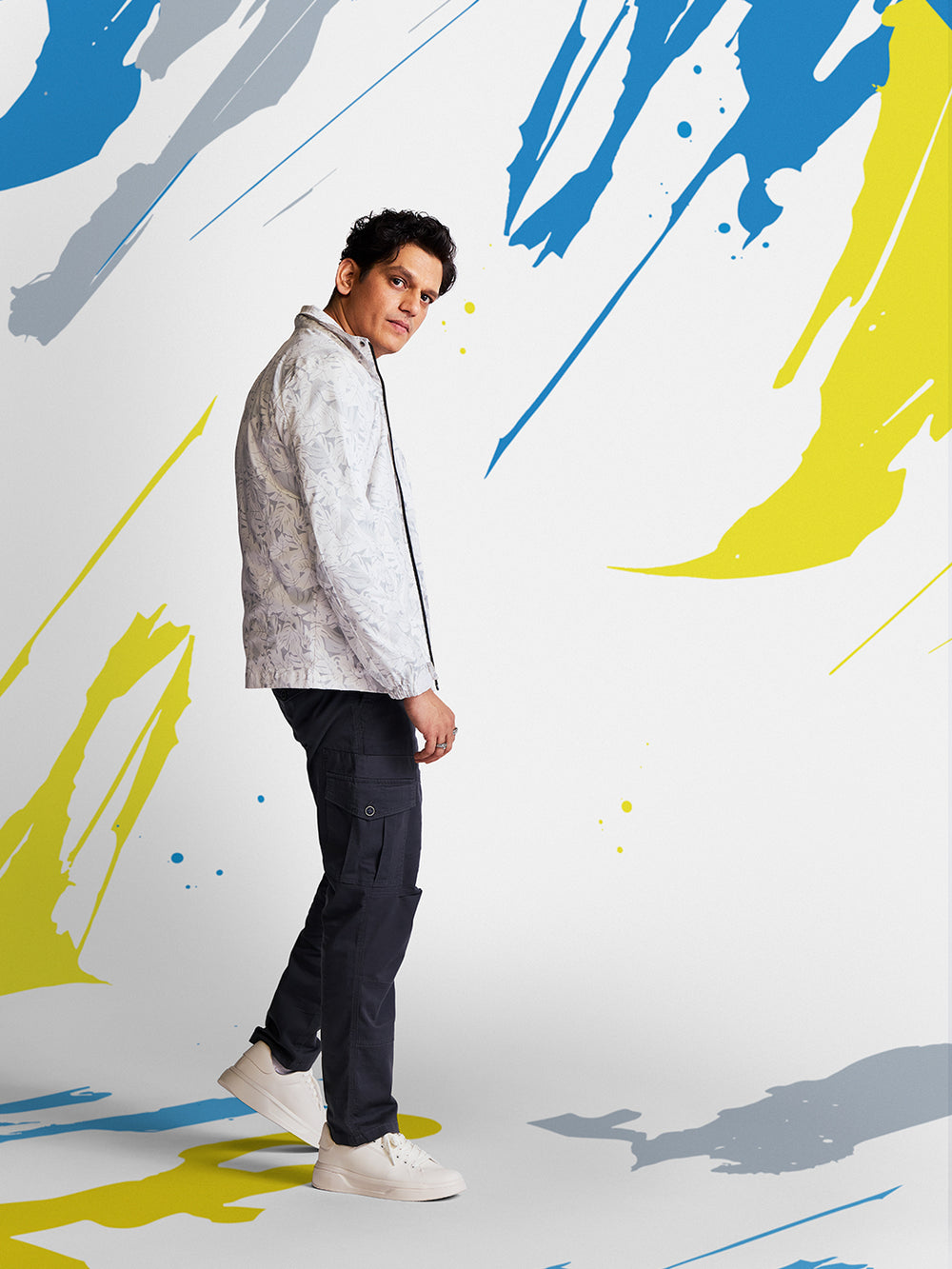 White Printed Jacket-Men Jackets-Crimsoune Club