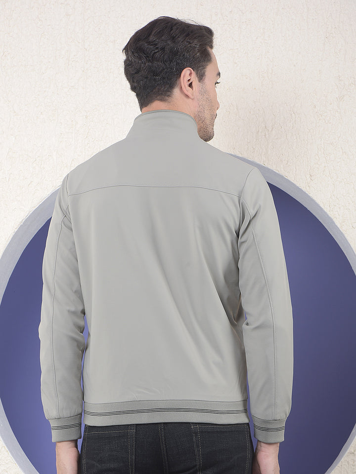 Style Detailing Green Puffer Jacket-Men Jackets-Crimsoune Club