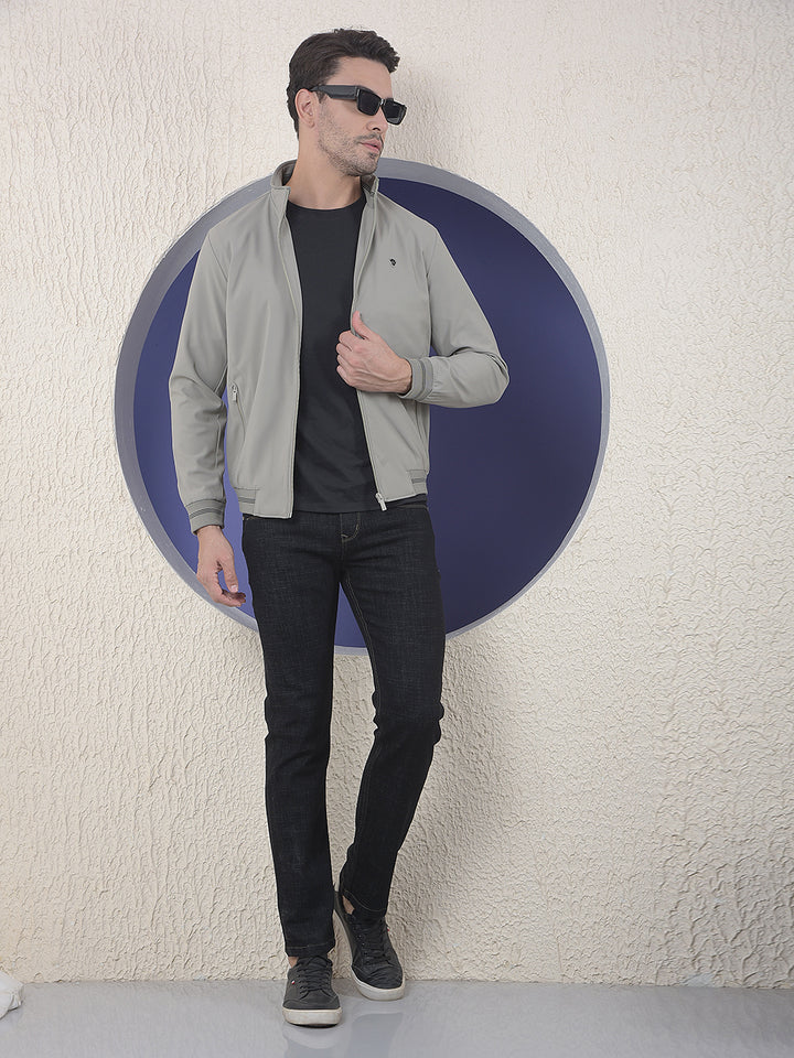 Style Detailing Green Puffer Jacket-Men Jackets-Crimsoune Club