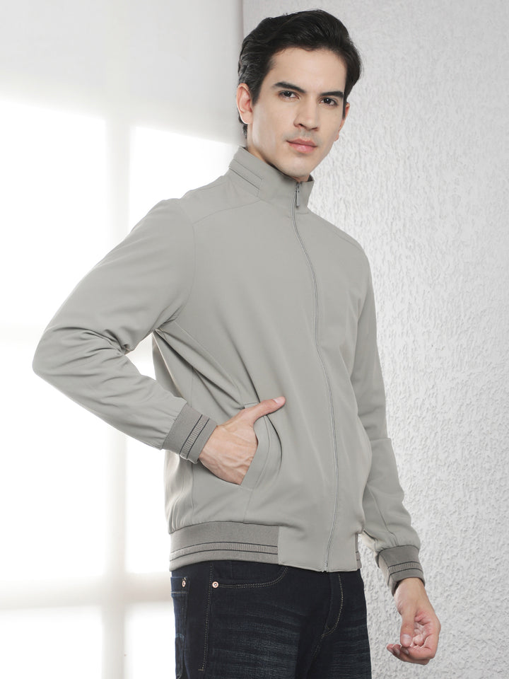 Minimalist Iron Grey Jacket-Men Jackets-Crimsoune Club