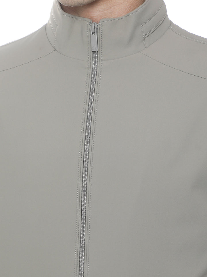 Minimalist Iron Grey Jacket-Men Jackets-Crimsoune Club