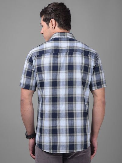 Blue Shirt-Men Shirts-Crimsoune Club