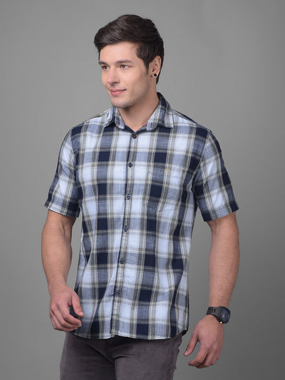 Blue Shirt-Men Shirts-Crimsoune Club