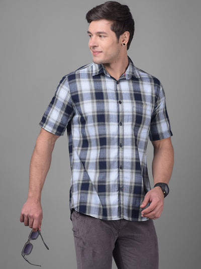 Blue Shirt-Men Shirts-Crimsoune Club