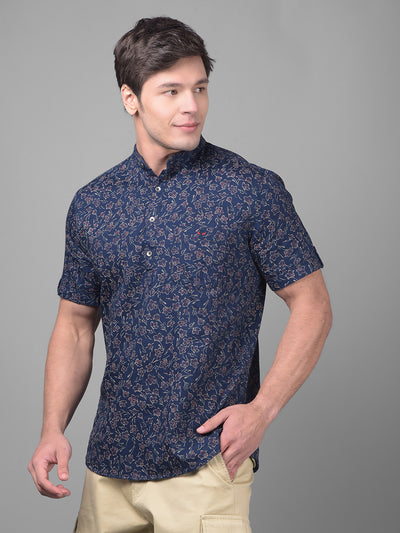 Blue Shirt-Men Shirts-Crimsoune Club