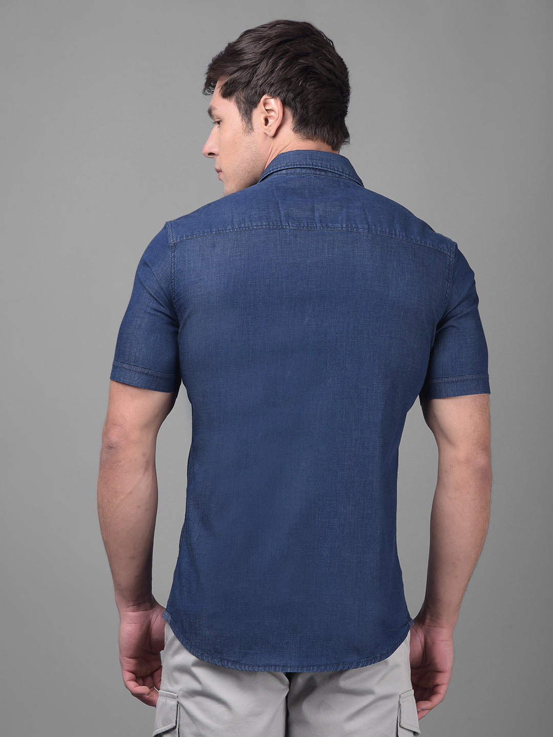 Blue Shirt-Men Shirts-Crimsoune Club