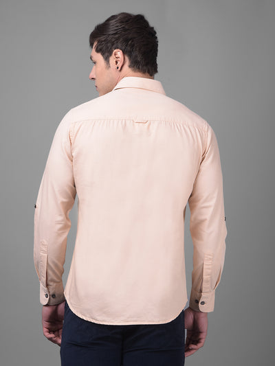 Cream Shirt-Men Shirts-Crimsoune Club