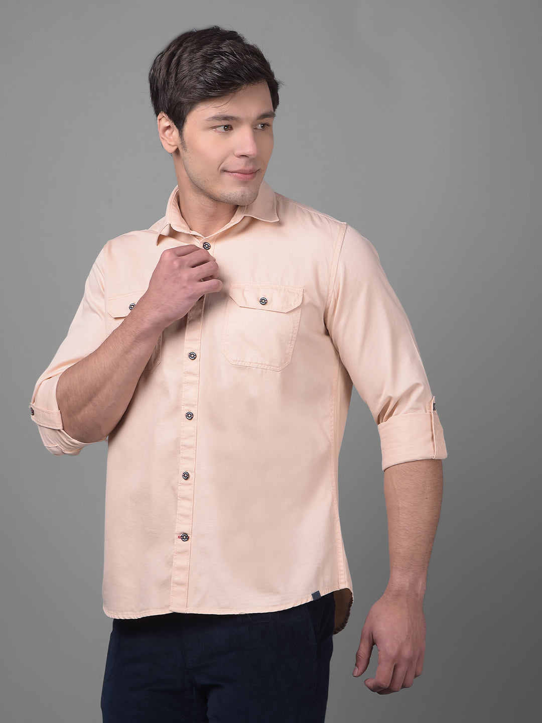 Cream Shirt-Men Shirts-Crimsoune Club