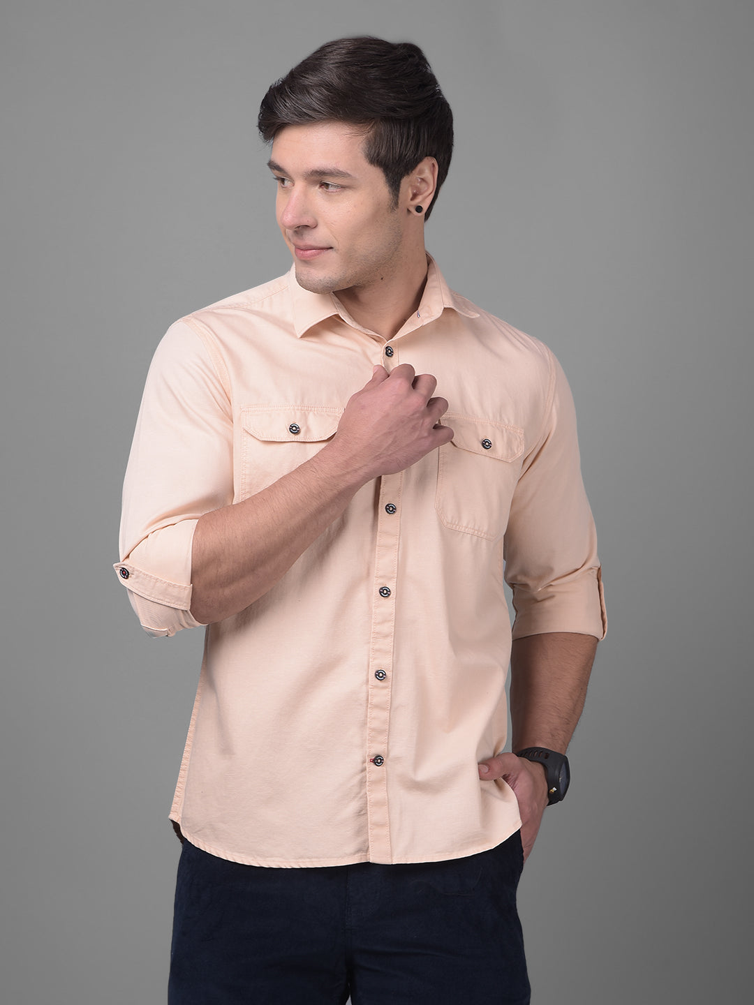 Cream Shirt-Men Shirts-Crimsoune Club