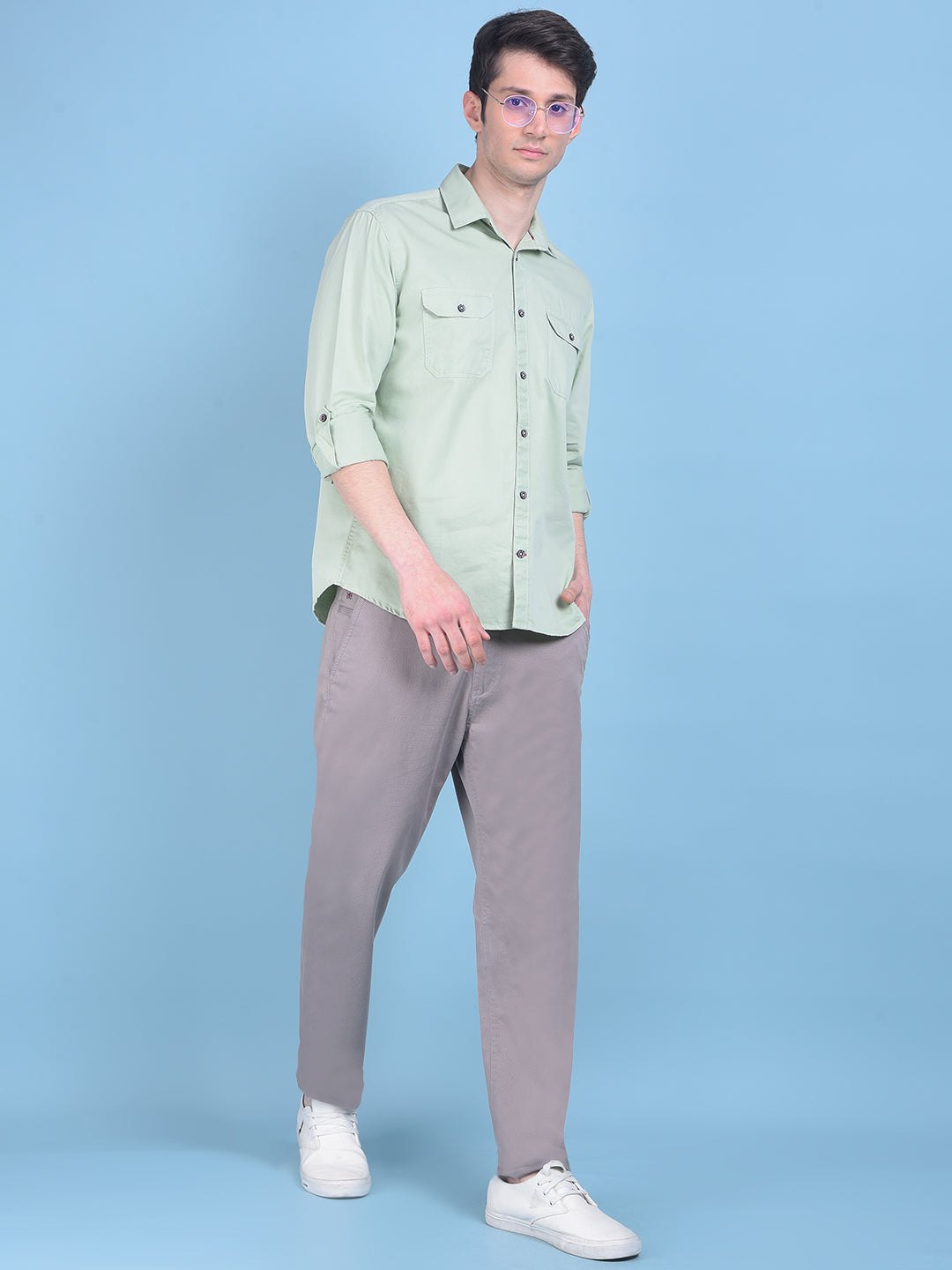 Green Shirt-Men Shirts-Crimsoune Club