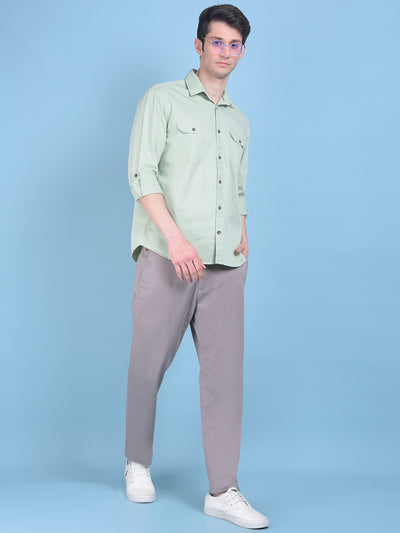 Green Shirt-Men Shirts-Crimsoune Club