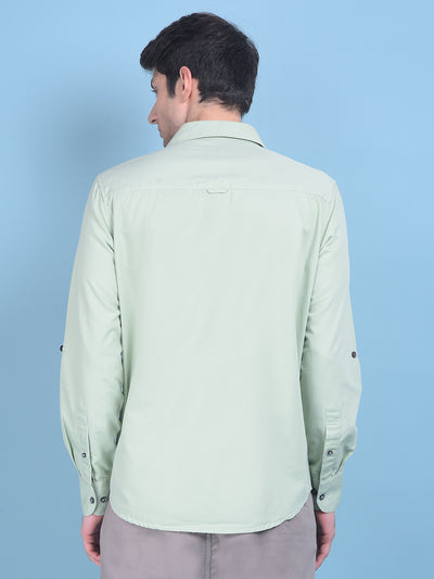 Green Shirt-Men Shirts-Crimsoune Club