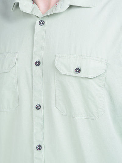 Green Shirt-Men Shirts-Crimsoune Club