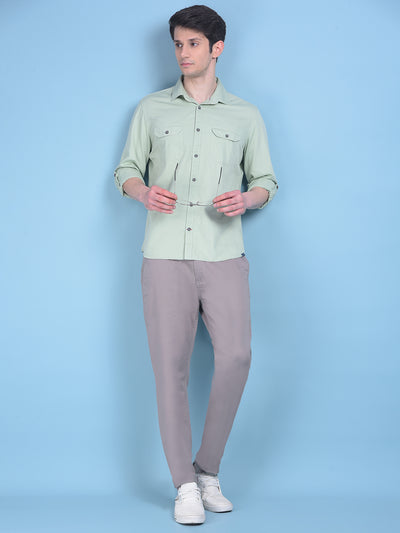 Green Shirt-Men Shirts-Crimsoune Club