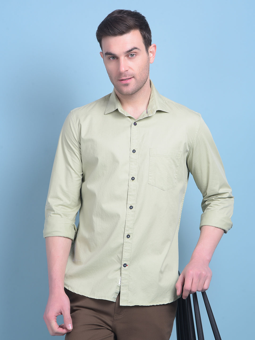 Green Shirt-Men Shirts-Crimsoune Club