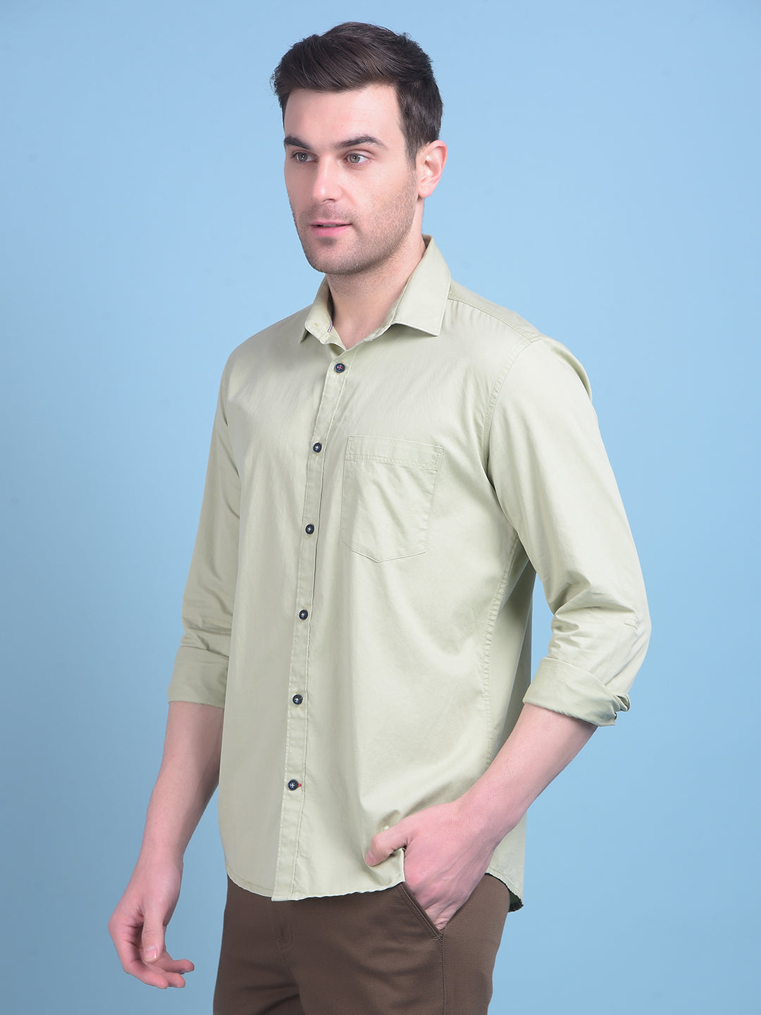 Green Shirt-Men Shirts-Crimsoune Club