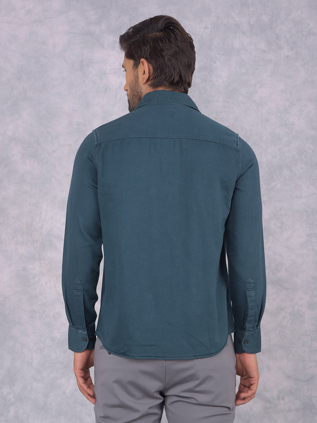 Navy Blue Shirt-Men Shirts-Crimsoune Club
